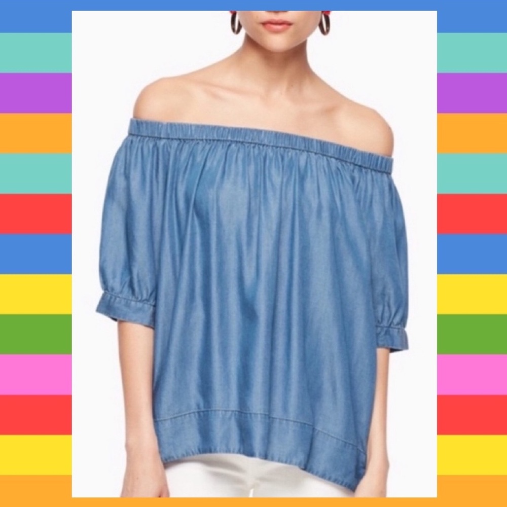 🎉HPx2🎉 Kate Spade off the shoulder top. 💥FINAL PRICE💥